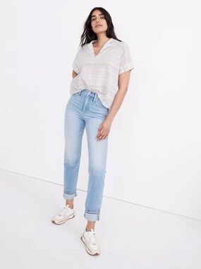 Madewell Classic Straight Jeans in Sayles Wash